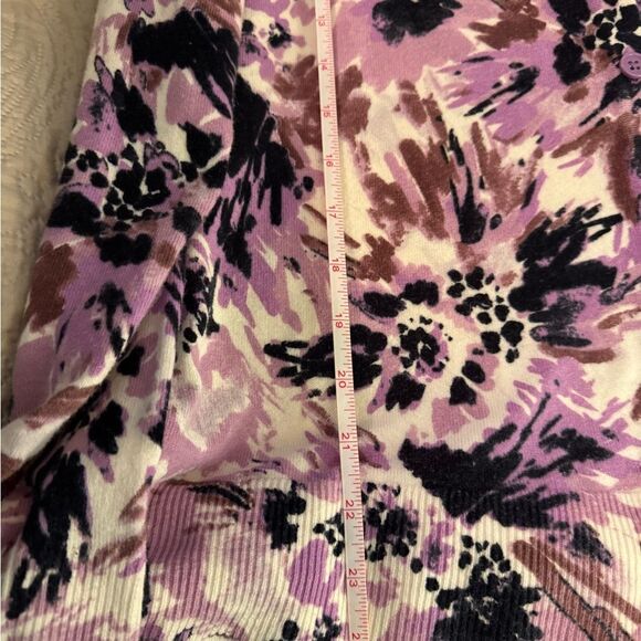 Merona long sleeved button down sweater. Colorful for spring XXL - Picture 7 of 9